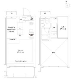 カスタリア中延 308 間取り図