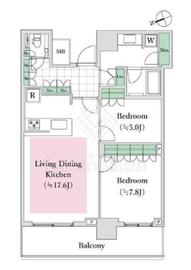 ザ・タワー横浜北仲 35階 間取り図