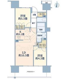 エアヒルズ藤沢 5階 間取り図