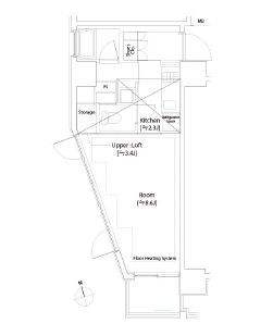 カスタリア中延 607 間取り図