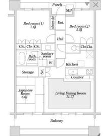 KDX志村坂上レジデンス 703 間取り図