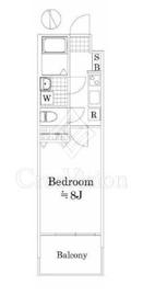 デュアレス早稲田 11階 間取り図