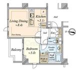 ブランズ神楽坂 3階 間取り図