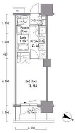 パークアクシス東十条 403 間取り図