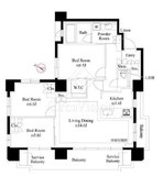 クリオ横濱桜木町 3階 間取り図