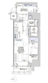 ベルファース蒲田West 806 間取り図