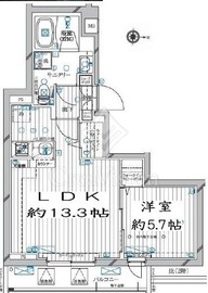 レガリス蒲田 306 間取り図