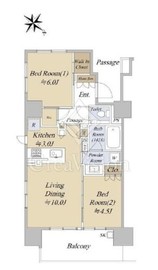 シティハウス巣鴨 7階 間取り図