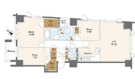 ジオグランデ白金台 15階 間取り図