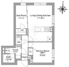 コンフォリア・リヴ両国イースト 305 間取り図