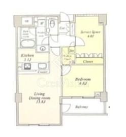 ジェイパーク目黒4 4階 間取り図