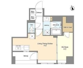 MODIER GINZA EAST (モディア銀座イースト) 802 間取り図