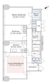 プラティーヌ西新宿 1403 間取り図