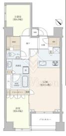 ザ・パームス月島ルナガーデン 9階 間取り図