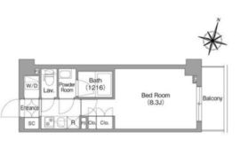 コンフォリア・リヴ南六郷 505 間取り図