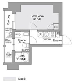コンフォリア・リヴ森下MUTIO 703 間取り図
