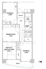 コーポレート連雀1号棟 803 間取り図