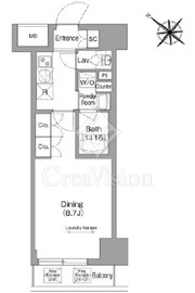 コンフォリア・リヴ茅場町 902 間取り図