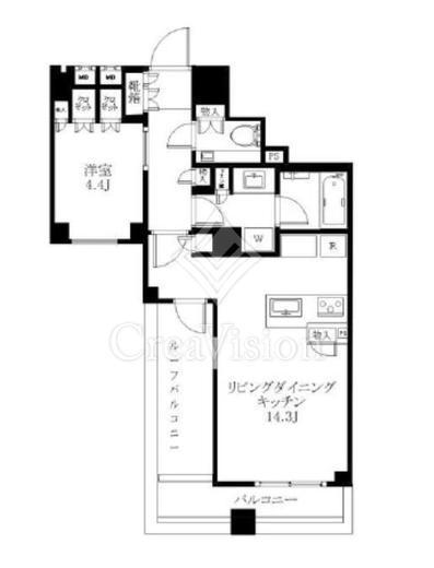 ブランズ三鷹 3階 間取り図