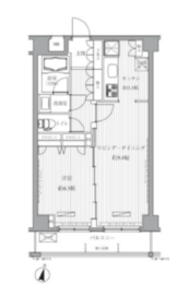 メゾンカルム西新宿 302 間取り図