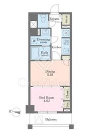 デュオステージ大塚 4階 間取り図