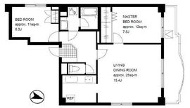 三田綱町テラス 202 間取り図