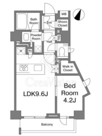 ザ・レジデンス早稲田 3階 間取り図