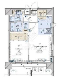 コンシェリア新宿イースト 13階 間取り図