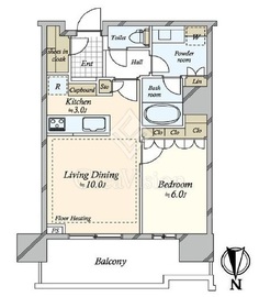 HARUMI FLAG SUN VILLAGE T棟 (晴海フラッグ サンヴィレッジ T棟) 8階 間取り図