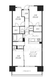 シティテラス川崎鈴木町グランドシーズンズ 13階 間取り図