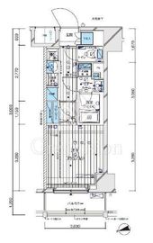 メインステージ横濱阪東橋 8階 間取り図