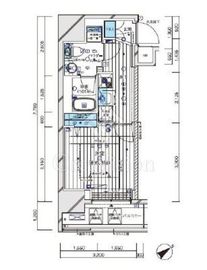 メインステージ鶴見Ⅲ 8階 間取り図