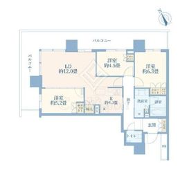 グレーシアタワーズ海老名イースト 5階 間取り図