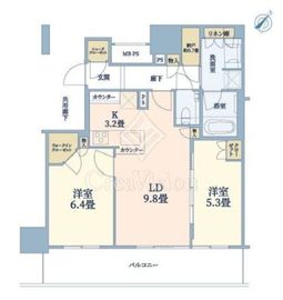 ブランズタワーみなとみらい 20階 間取り図