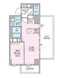 クレストコート旗の台 406 間取り図