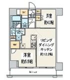 クレストコート中野富士見町 702 間取り図