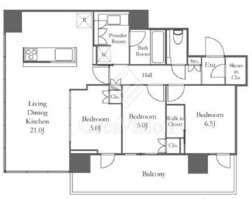 THE TOWER湘南辻堂 9階 間取り図