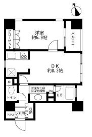 グランカーサ銀座イースト 205 間取り図