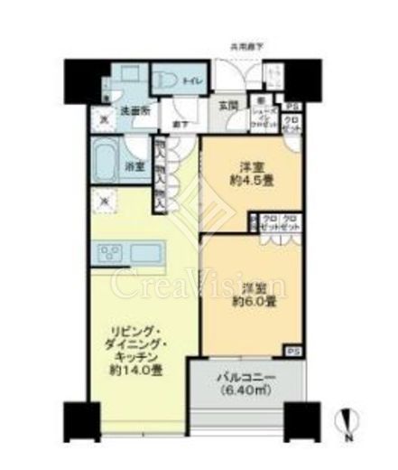 白金ザ・スカイ 11階 間取り図