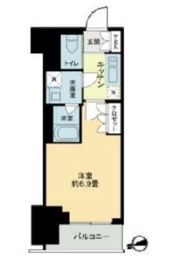 ザ・ライオンズフォーシア鶴見 602 間取り図