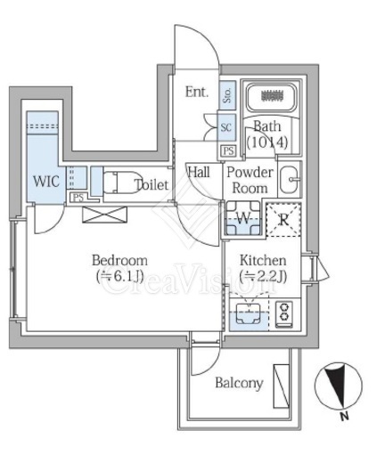 COMPOSITE新宿三丁目(コンポジット新宿三丁目) 502 間取り図