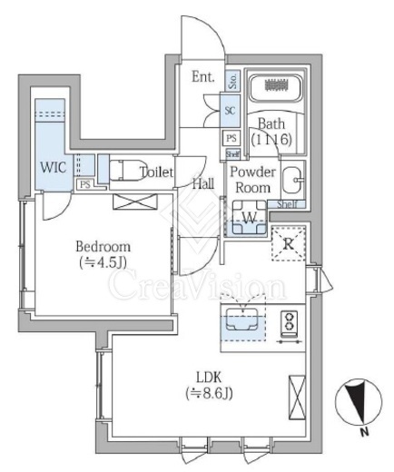 COMPOSITE新宿三丁目(コンポジット新宿三丁目) 403 間取り図