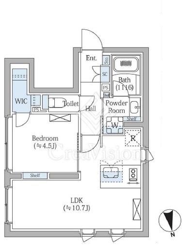 COMPOSITE新宿三丁目(コンポジット新宿三丁目) 203 間取り図