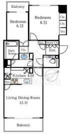 ファミールコート白金タワーズ 3階 間取り図