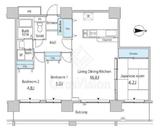 セルリアンホームズ勝どき 1002 間取り図