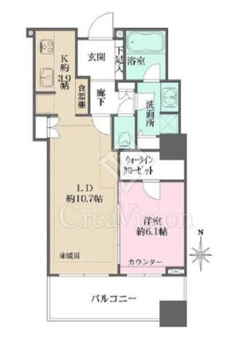 東京パークタワー 14階 間取り図