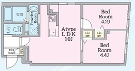 エルファーロ神楽坂Ⅲ 401 間取り図