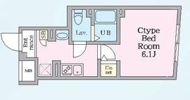 エルファーロ神楽坂Ⅲ 503 間取り図