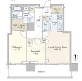 HARUMI FLAG SUN VILLAGE T棟 (晴海フラッグ サンヴィレッジ T棟) 22階 間取り図