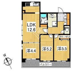 ルミネ三田 11階 間取り図